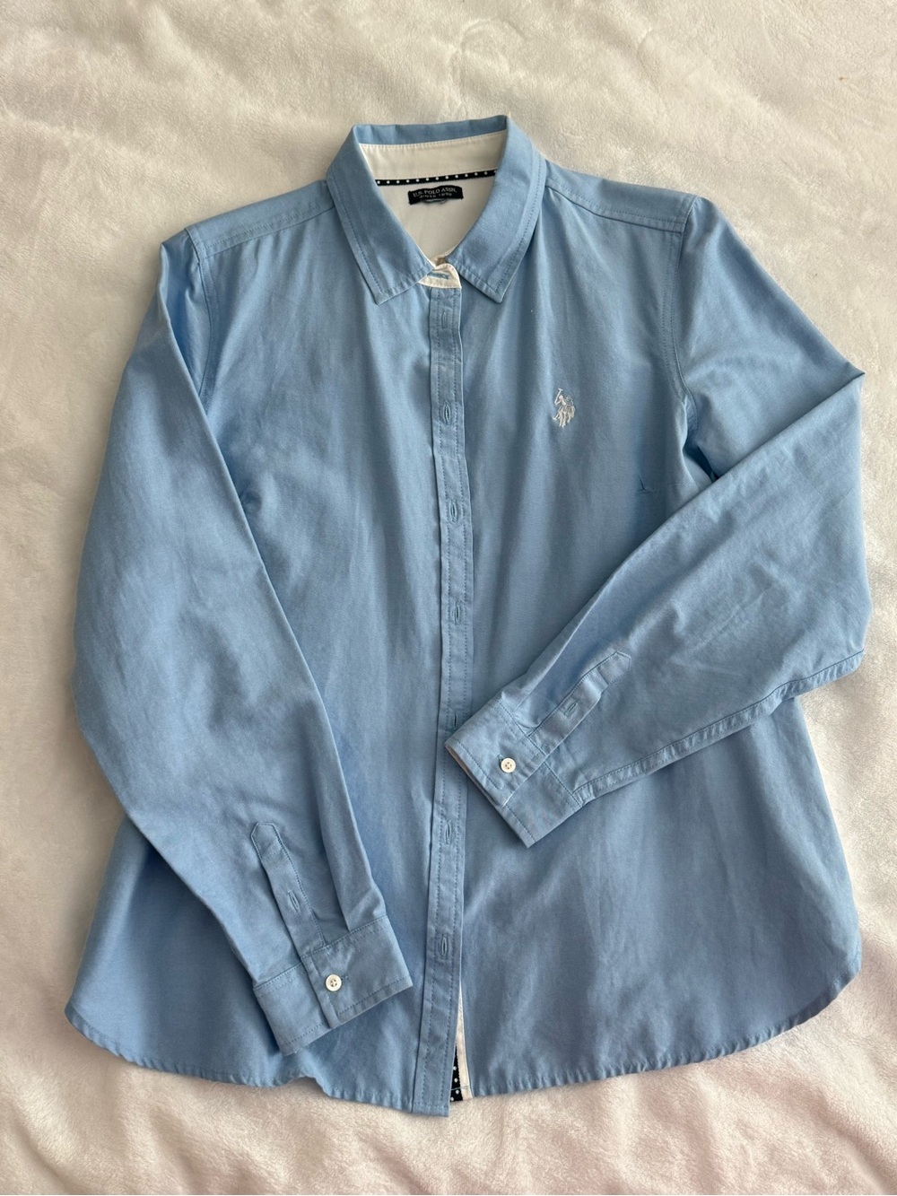 Polo by Ralph Lauren Pale Blue Long-Sleeve Button-Up Shirt